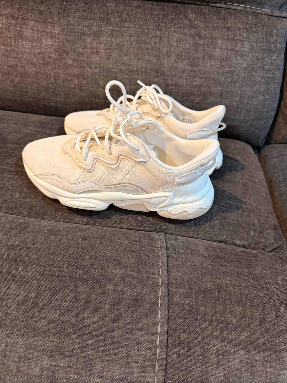 adidas Ozweego Adiprene Off-White/Beige Low-Top Athletic Sneakers
